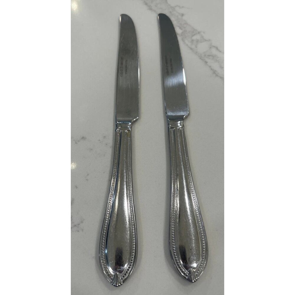 Reed & Barton CONCANNON STAINLESS Knifes Set of 2‎ Flatware French Solid Knife